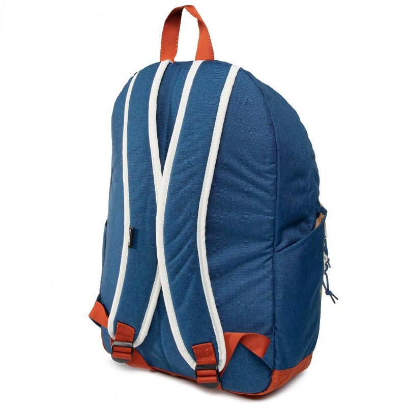 Converse Go 2 Backpack 24 Liter Capacity, 10018975-A01 Beige/Navy Blue/Orange