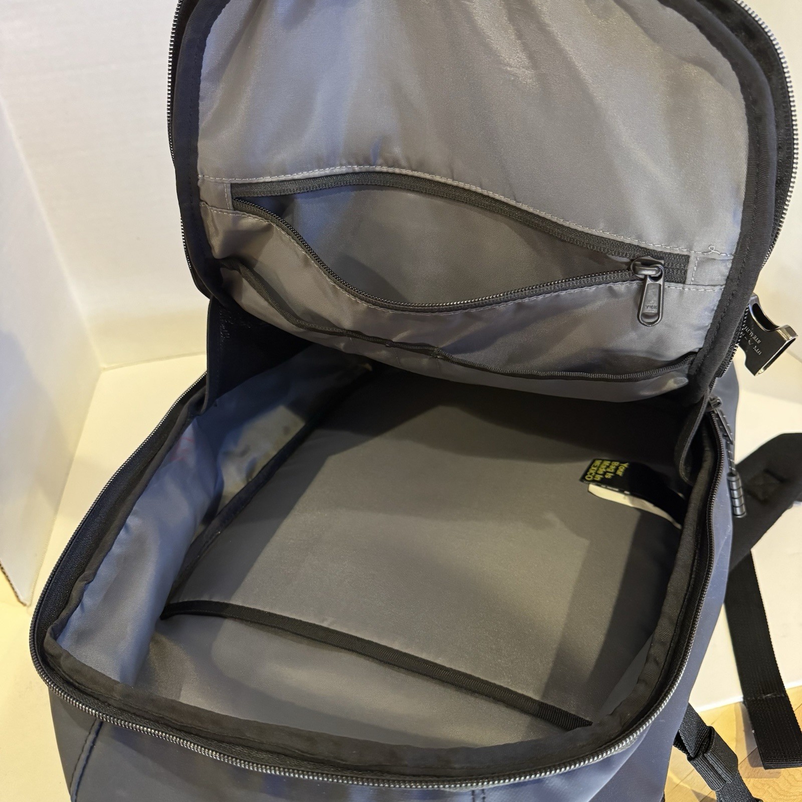 Timbuk2 Division Backpack Pack Jet Black Blue Red Laptop Bag Padded Custom