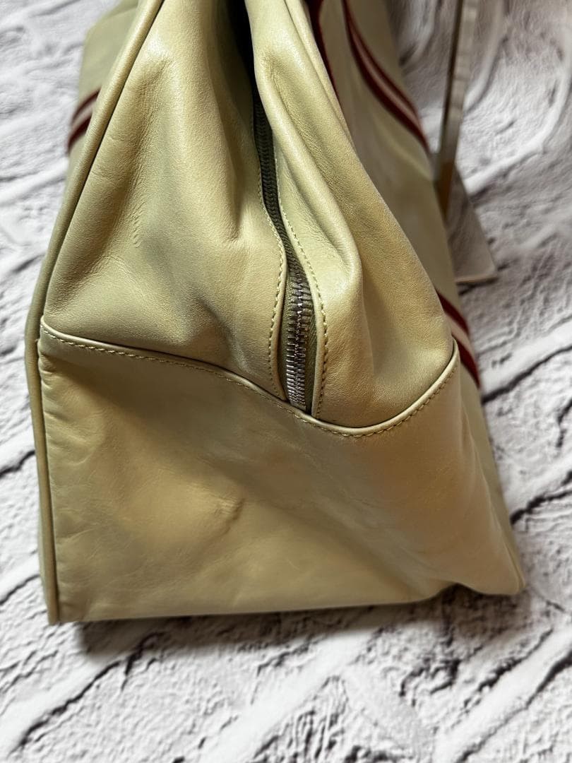 BALLY Authentic Luxury Designer Boston bag 2way 50×30cm Iconic white type