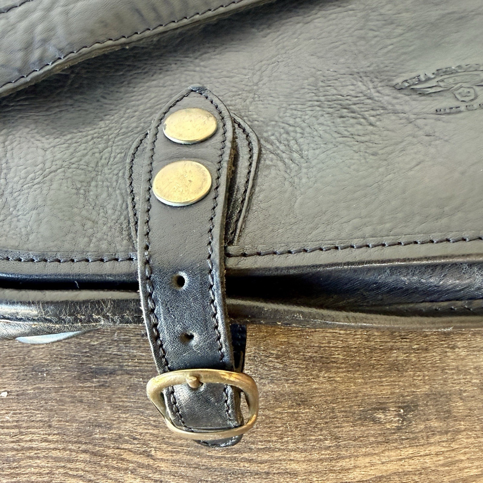 Vintage Sofia Production Black Briefcase Bag Shoulder Strap & Handle 14” x 9”
