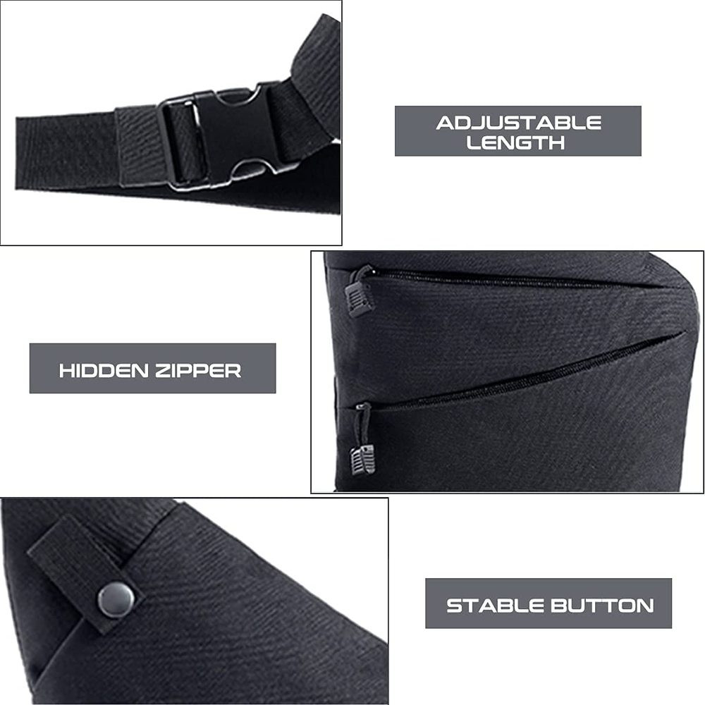 Waterproof Personal Shoulder Anti Theft Pocket Bag Men Portable Travel Casual