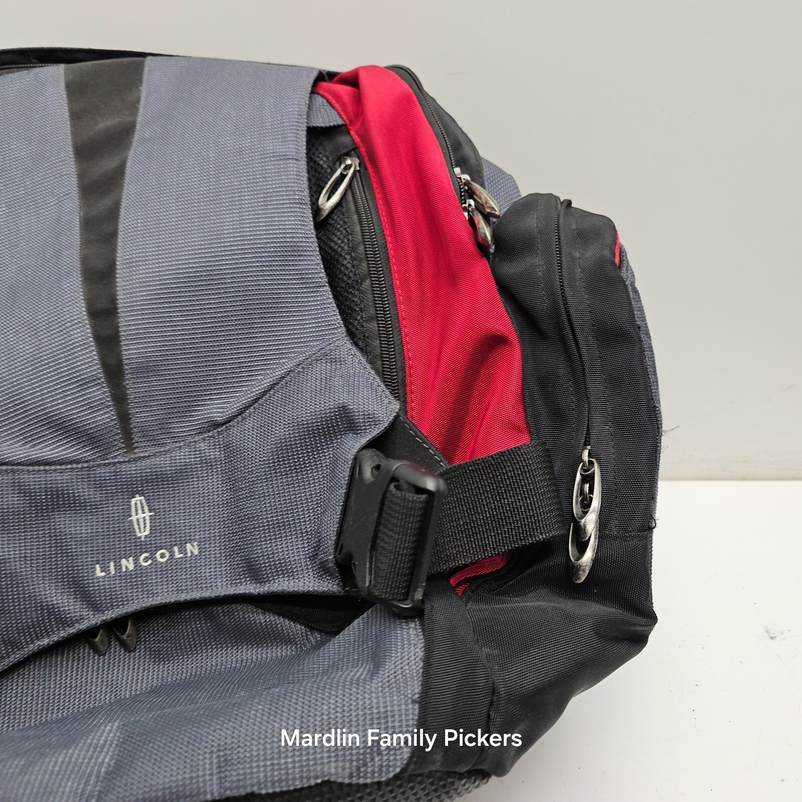 Lincoln Backpack Rucksack Gray Red Black Promotional Travel School Bag Padded