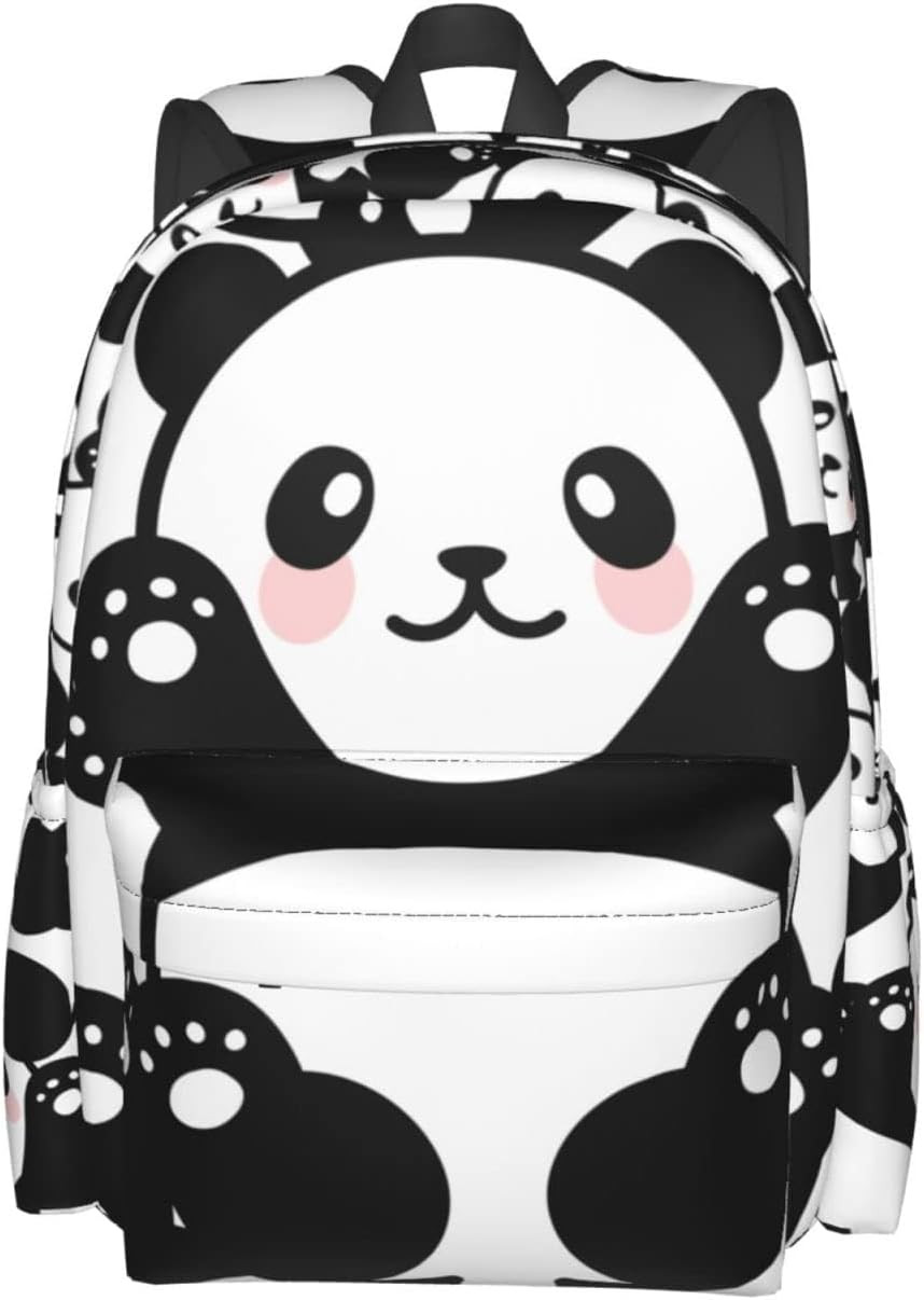 Cute Panda Backpack Large Laptop Backpack Lightweight Backpack Casual Daypack