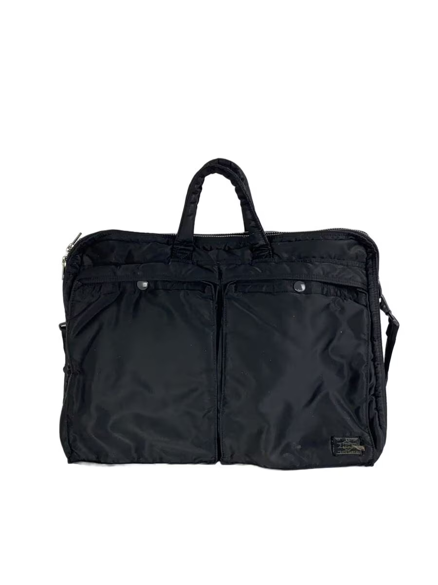 PORTER 2WAY DOCUMENT BAG W zip TANKER Black 622 15151