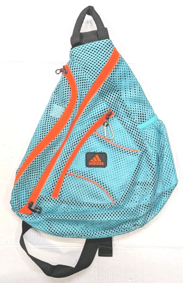 Adidas Load Spring Sling Backpack Shoulder Bag Blue And Orange