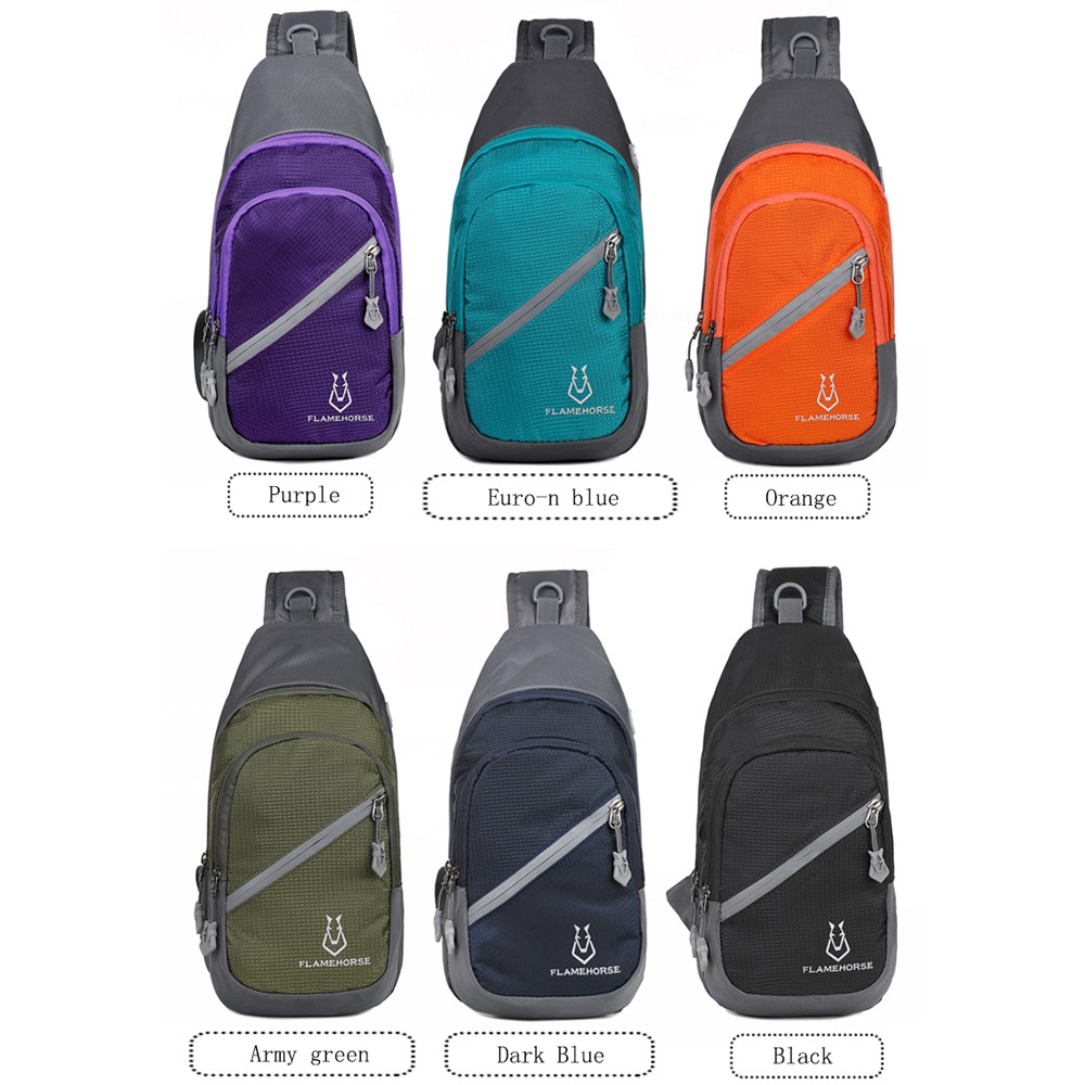 Crossbody Sling Bag Ultra-Lightweight Water Resistance Nylon Chest ICTY