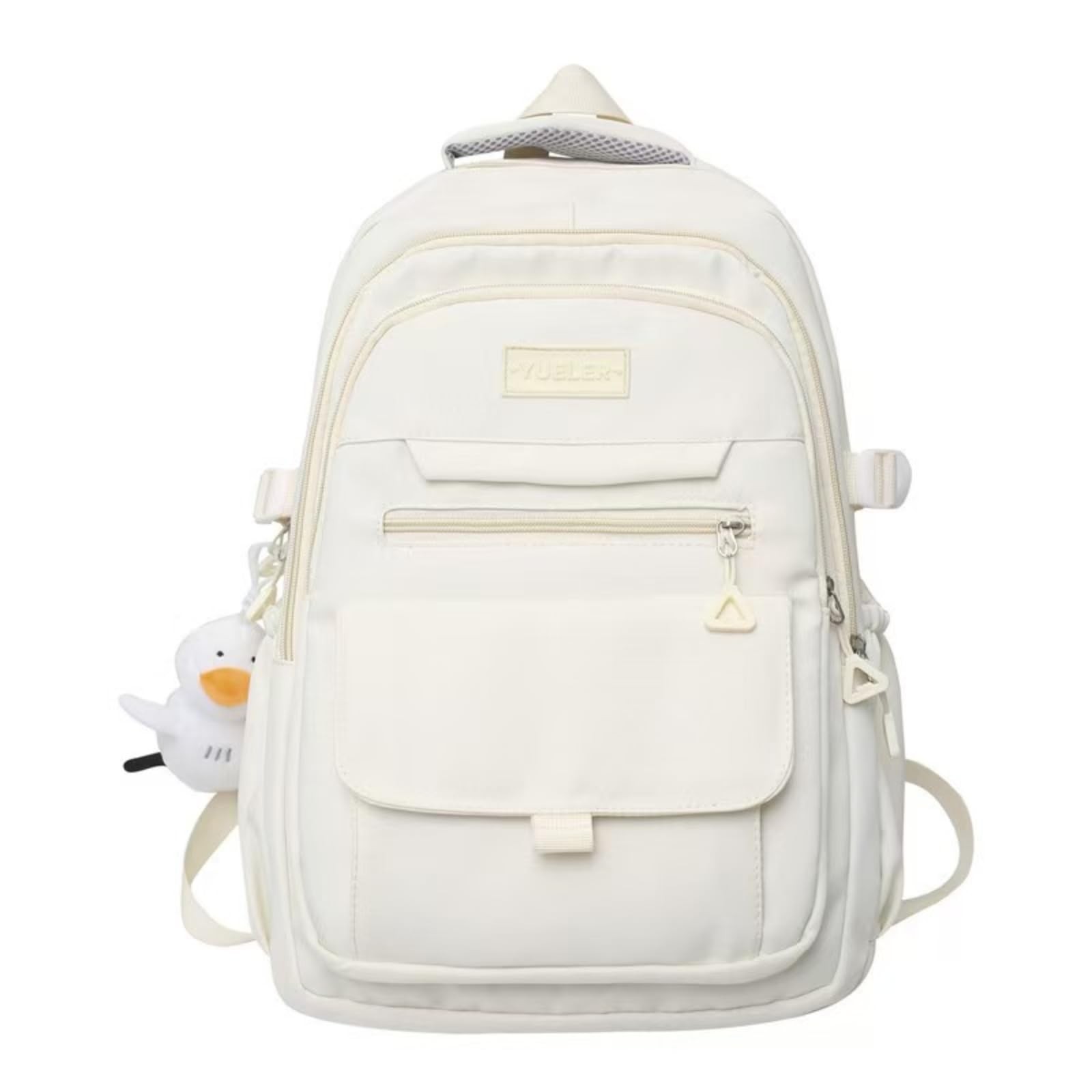 Student Backpack Teen Girls Boys Preppy Middle School College Daypack White