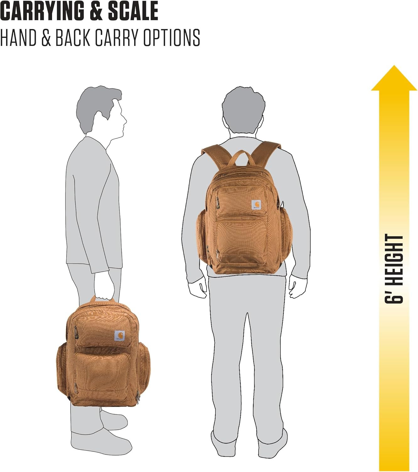 Versatile 35L Triple-Compartment Backpack with Laptop Sleeve – Black