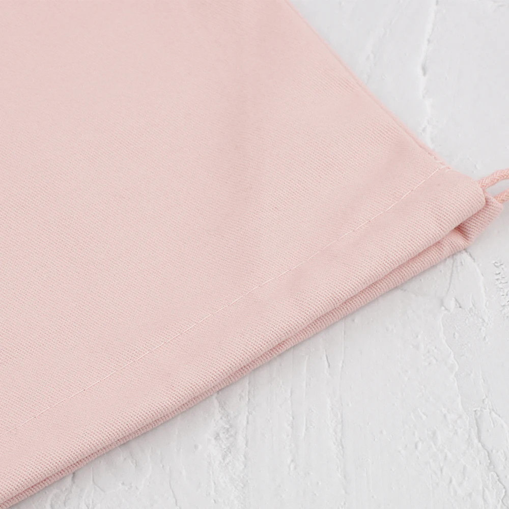 Cotton Canvas Inner Bags Drawstring Pouch Pink Gray Black Beige Color Gift Packa