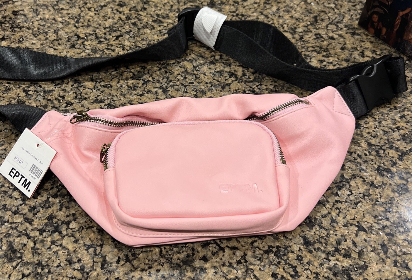 Brand New EPTM Vegan Leather Pink Belt Cross-bag /Waist Bag Fanny Bum. MSRP-$55