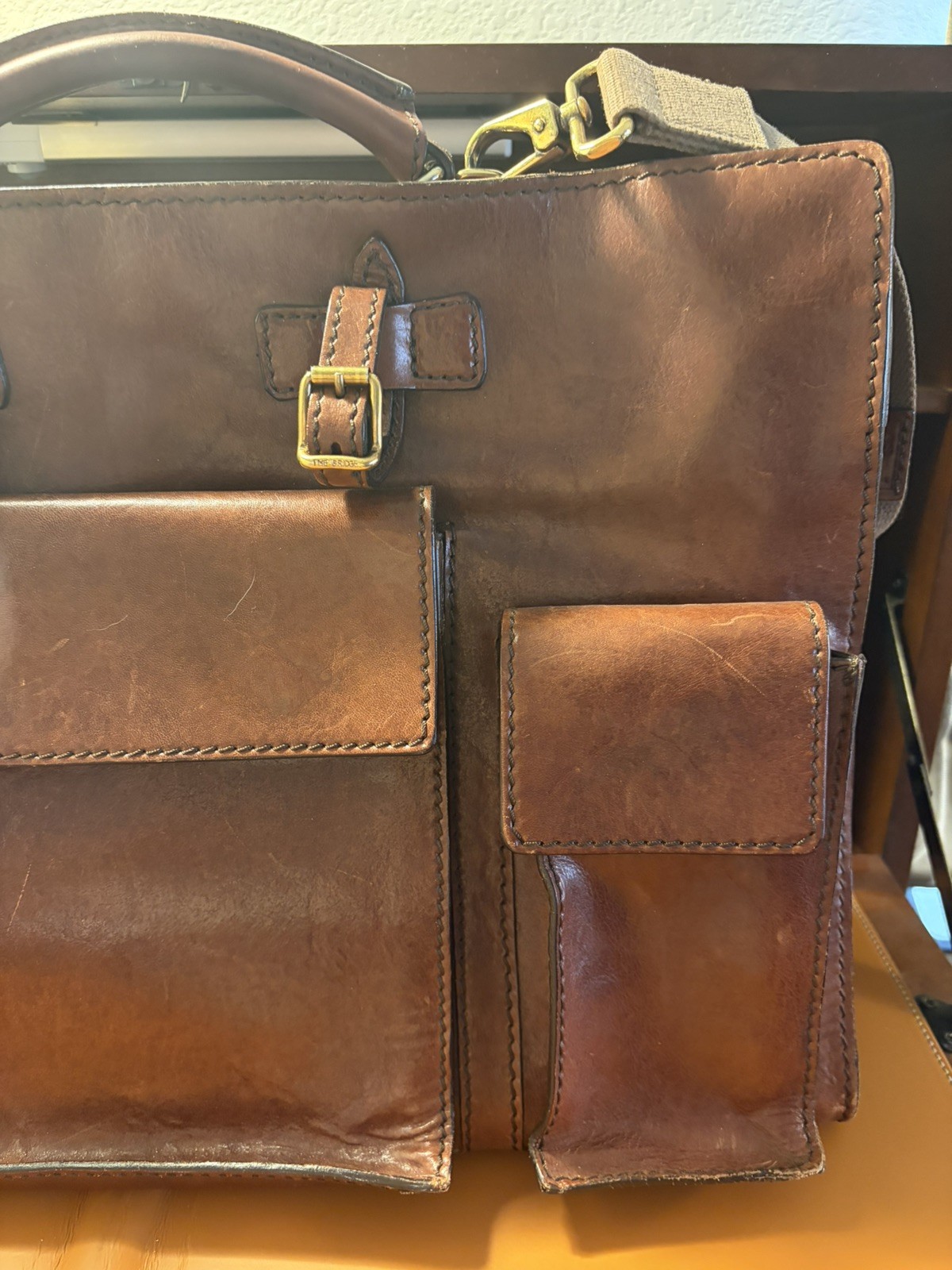 The Bridge Vintage Leather Briefcase & Umbrella Holder