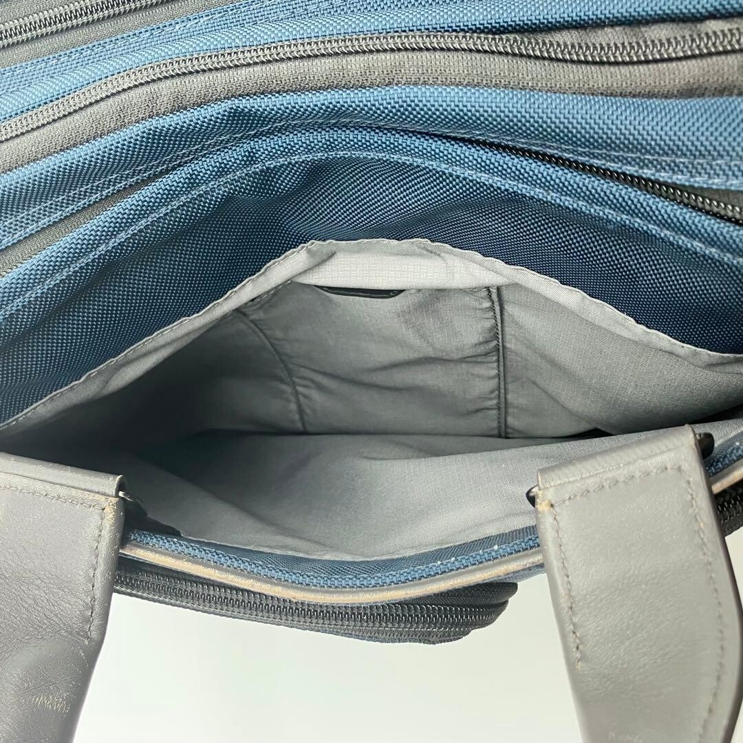 TUMI ALPHA 3 Navy Gray Business Bag 2Way Expandable Shoulder A4 Laptop Auth