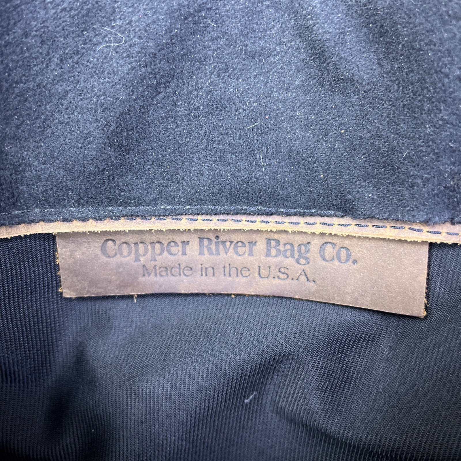 Copper River Bag Baxter Distressed Leather 10″ Brown Crossbody Strap Made in USA