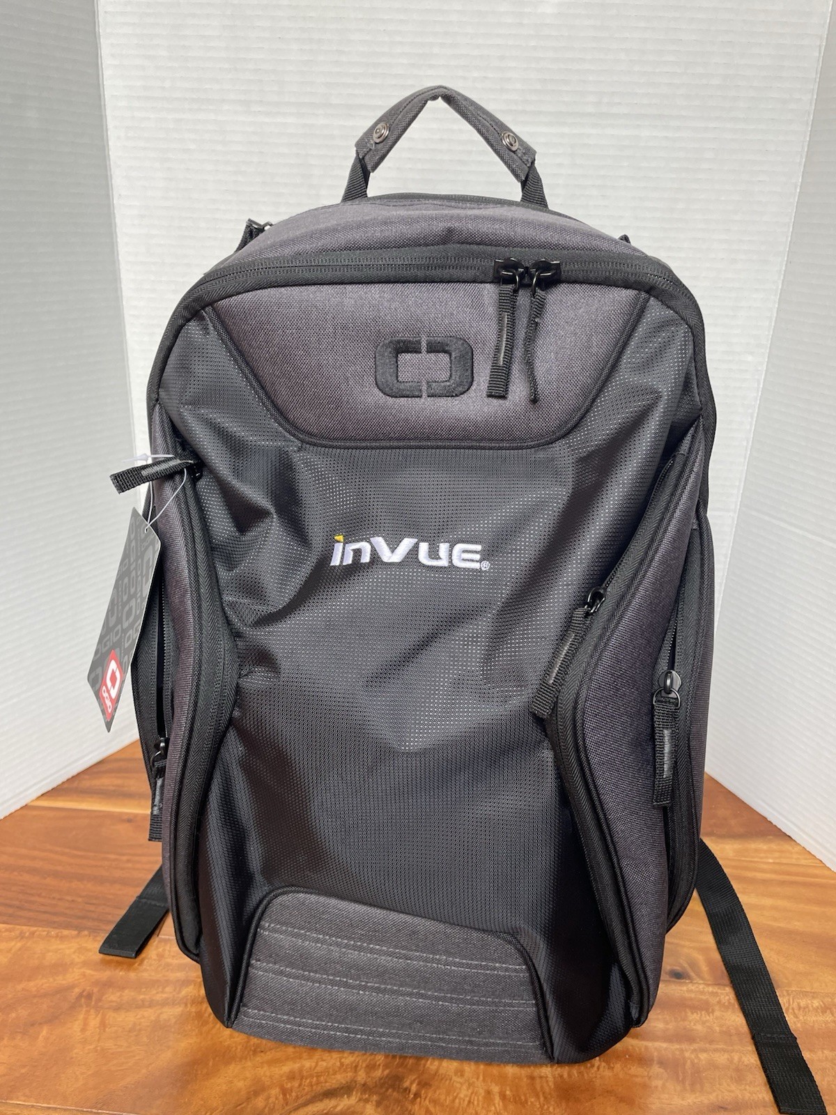 OGIO Hatch Black Backpack Work School Bag Multi Pocket Adjustable, Branded