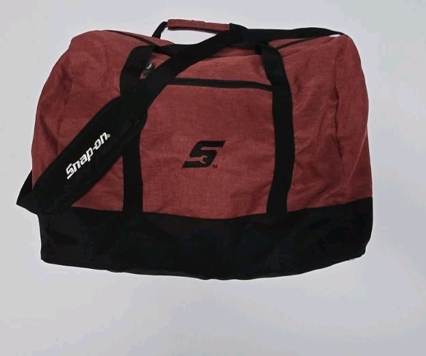 2025 Snap-On Tools NEW Duffle Bag Red Black 20×14 in Padded Adjustable Strap