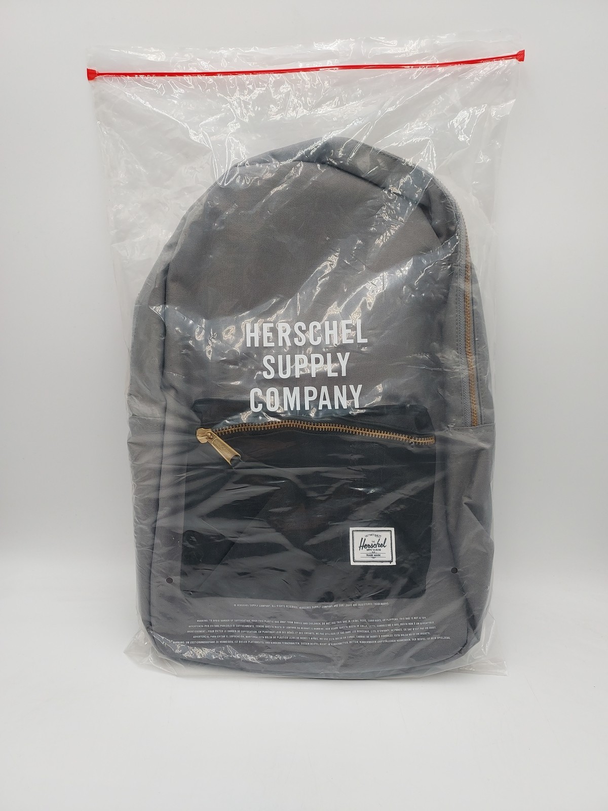 Herschel Settlement Backpack School/Travel – Gray&Black 23L Medium NWT (#K4-C1)