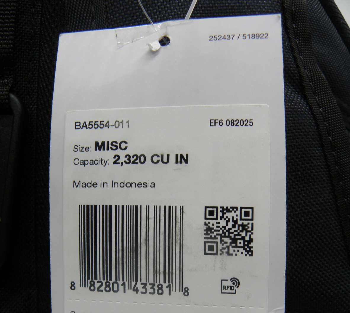 Nike HOOPS ELITE PRO Basketball Backpack Bag Black Silver BA5554 011 NEW