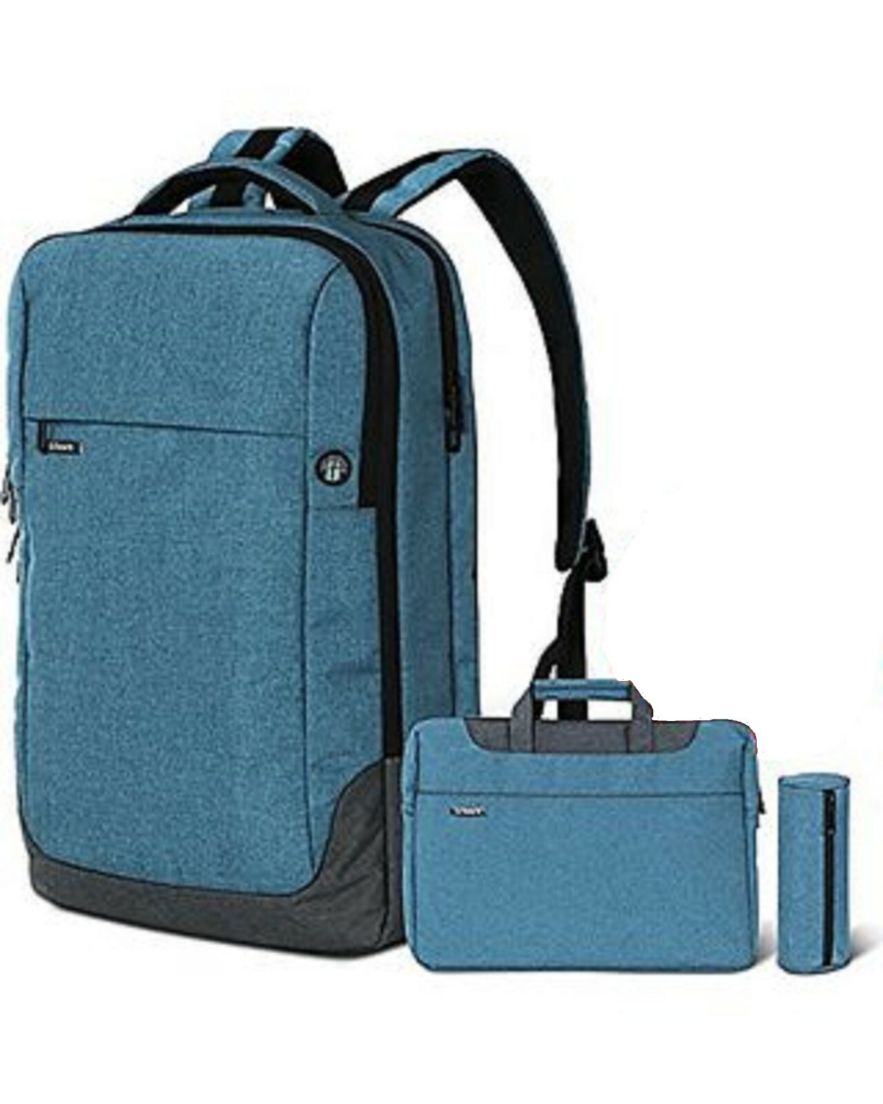 Men & Women Blue School Backpack, Laptop Bag & Pencil Pouch –