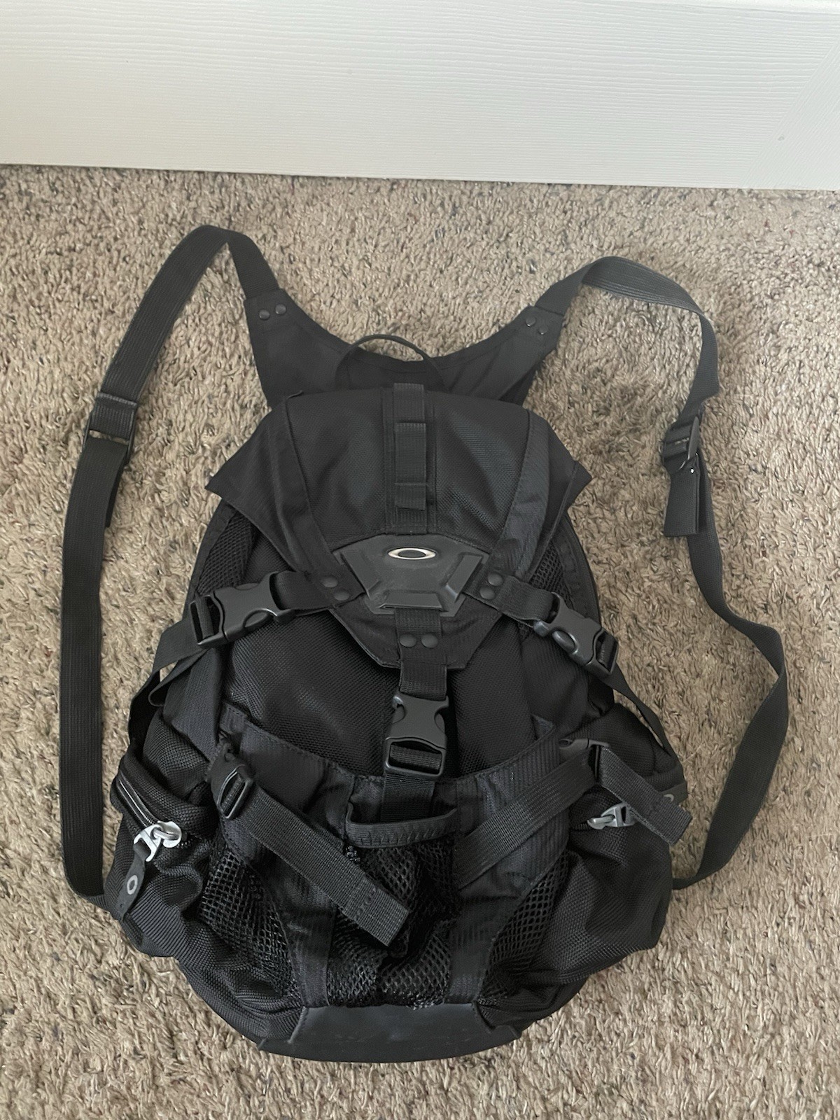 OAKLEY Vintage ICON Mini Tactical Bag Black Streetwear Backpack Rare