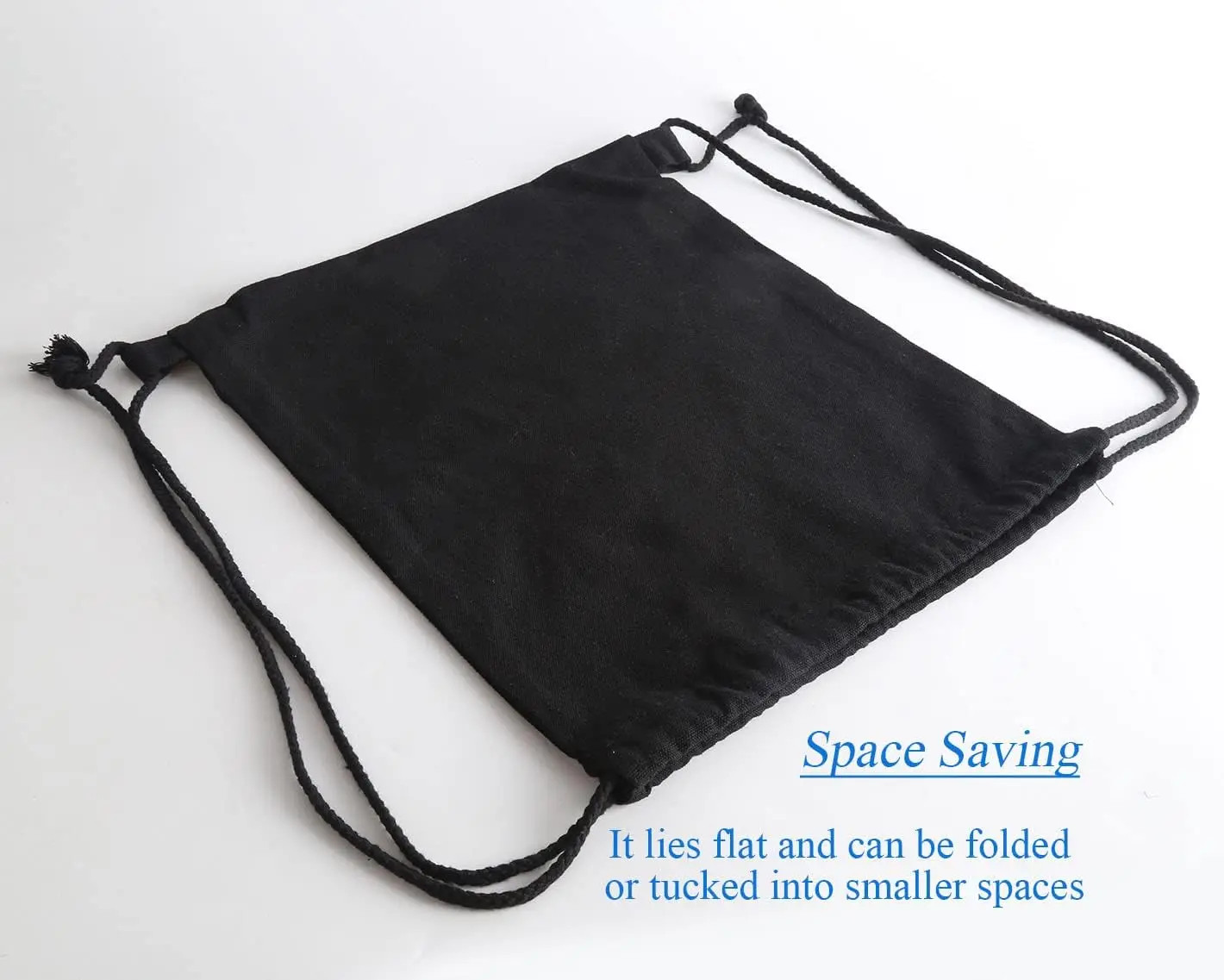 Canvas Bag Shoulders Drawstring Bundle Pockets Shopping Student Backpack Bag Cot