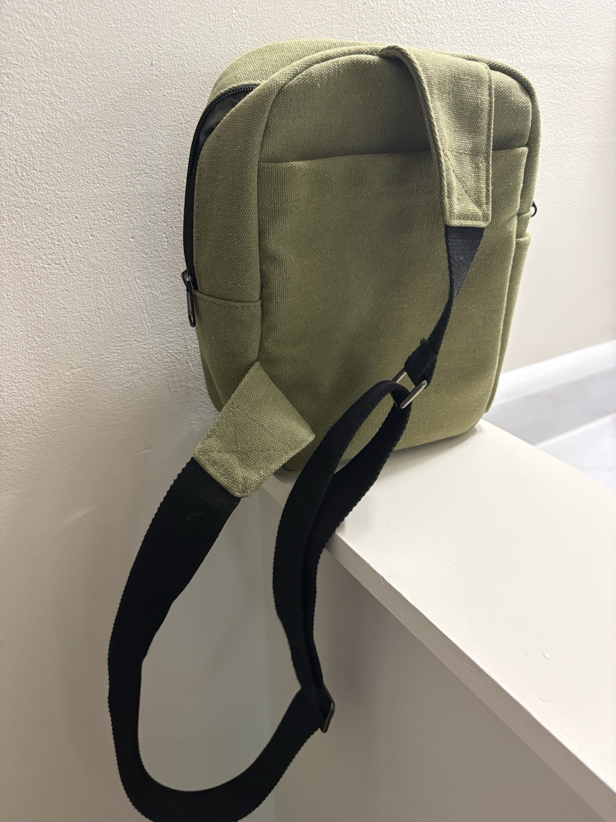 Small Lightweight Crossbody Sling Camera Bag- Waterproof Canvas