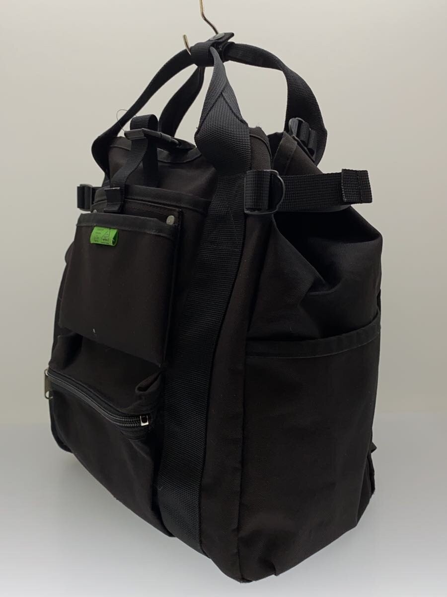 PORTER Backpack, Polyester, Black, Plain, UNION, 2-Way Backpack