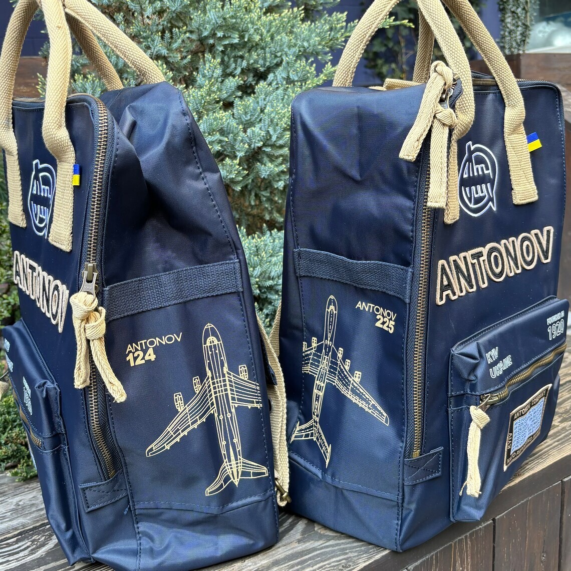Backpack Antonov, Navy Blue Backpack, AN225 Backpack Travel, aviation bag