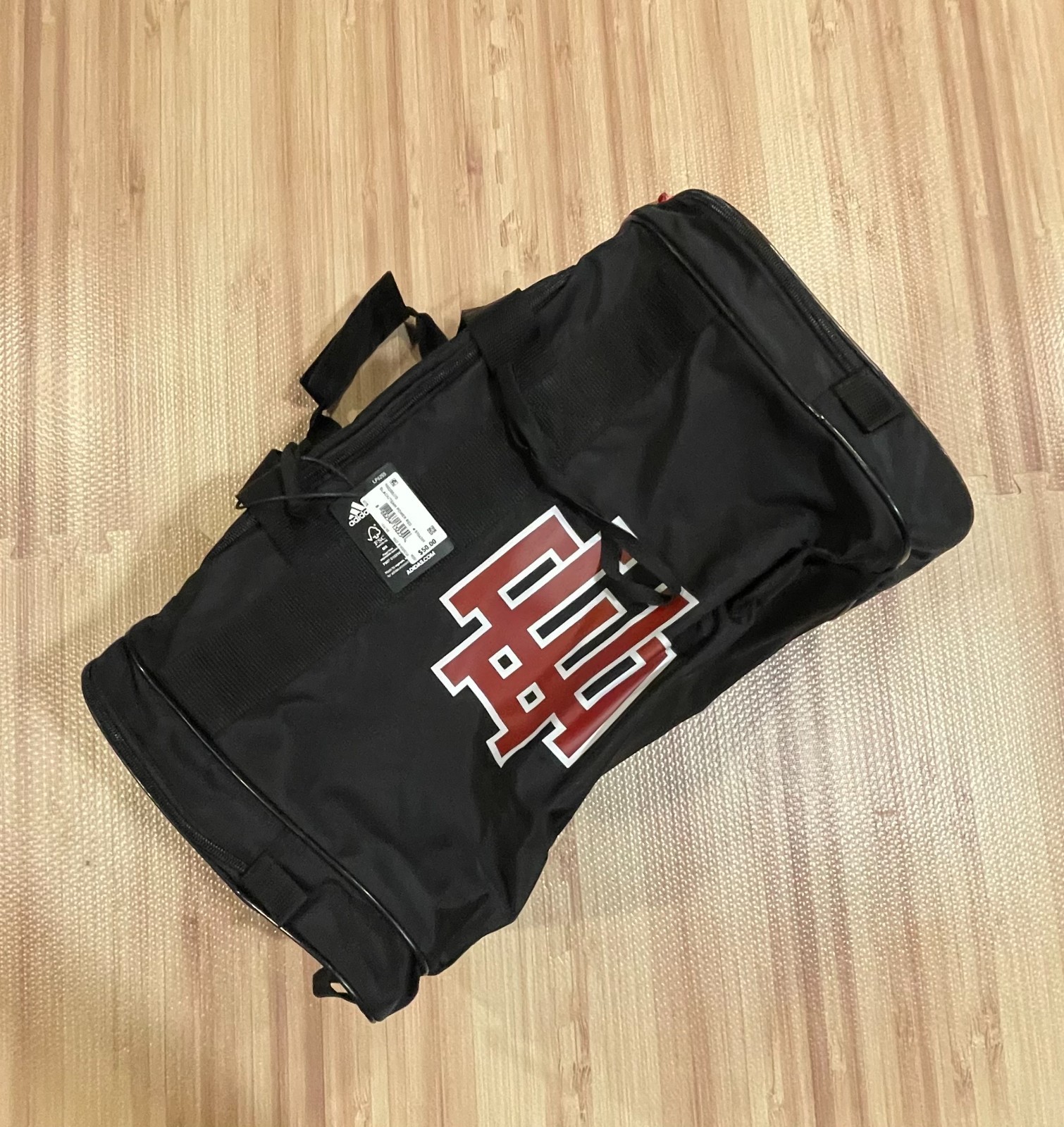 NEW RARE Adidas X Eric Emanuel Midnight Madness Louisville Cards Duffle Bag NWT