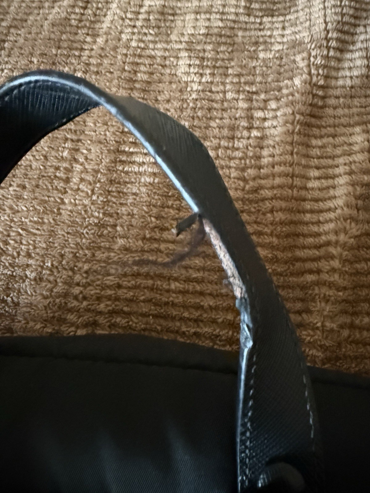 Prada Milano Black Nylon Backpack Large Buckle Laptop Bag AS IS Repair