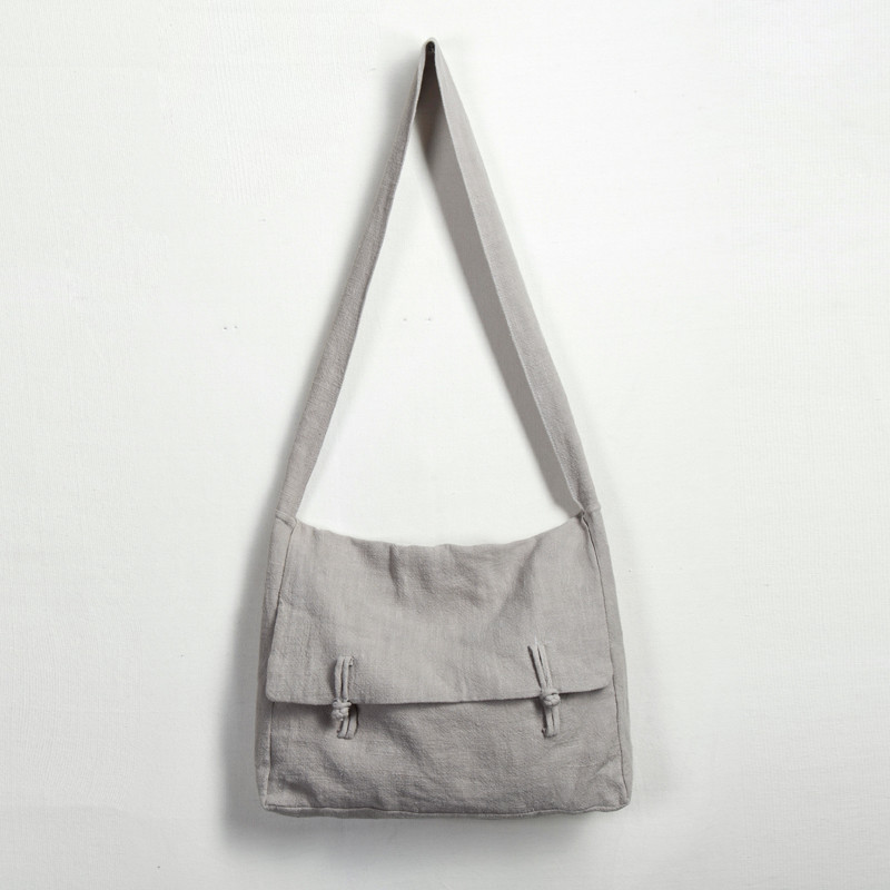 Chinese Cotton Linen Shoulder Bag Zen Buddhist Monk Meditation Crossbody Bags