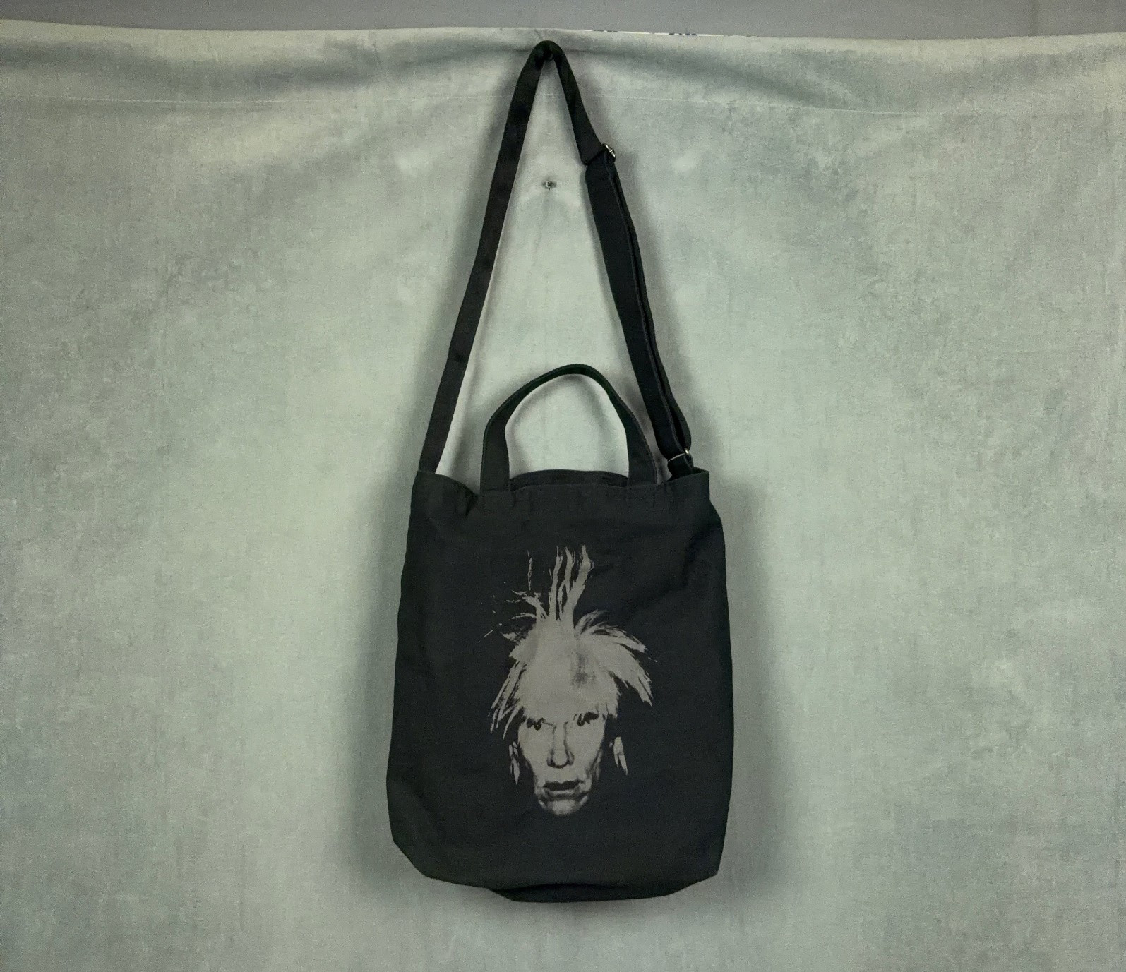 Kaws x Uniqlo 2 way tote bag Black Kaws Andy Warhol Tote Shoulder Bag