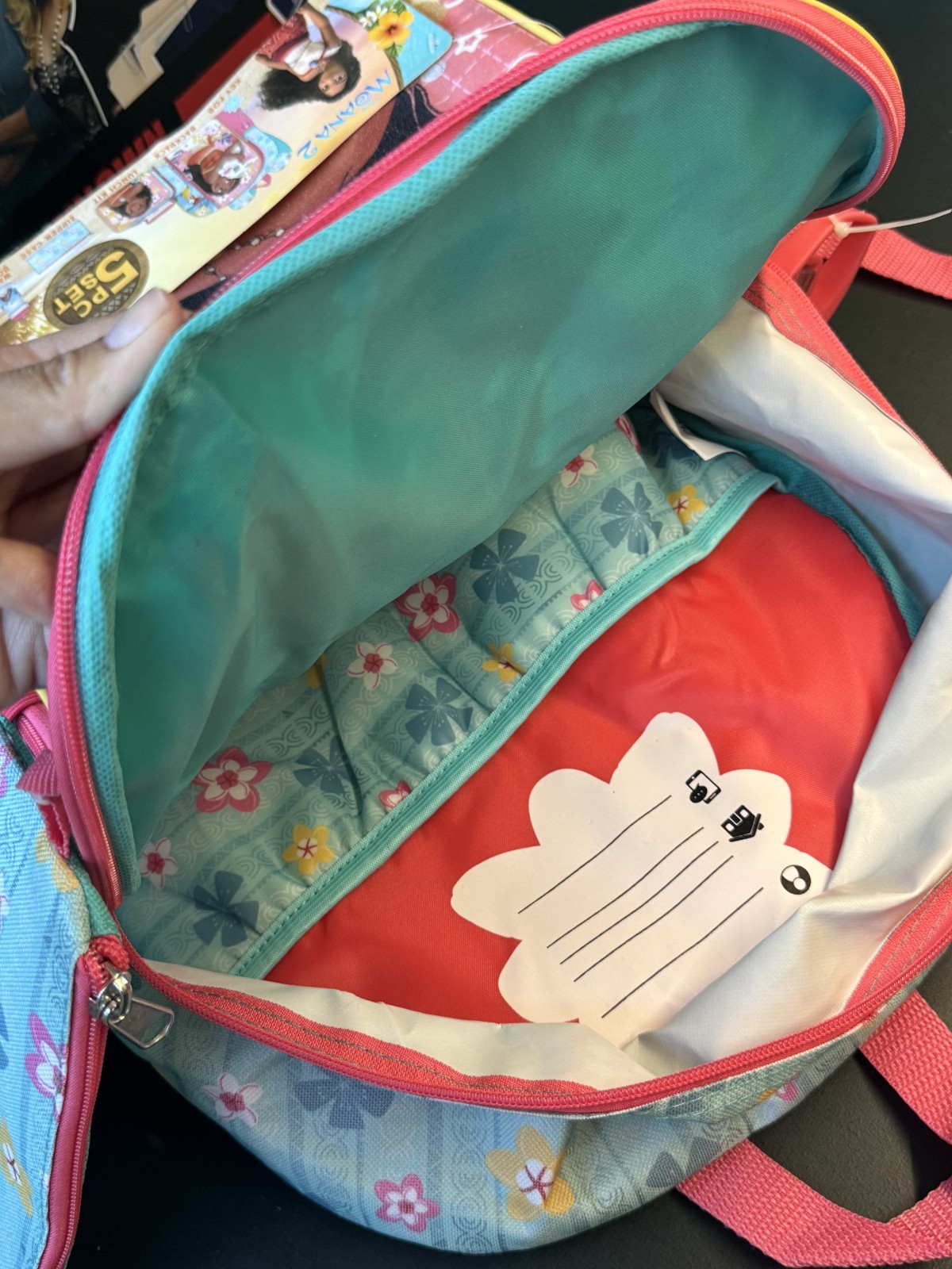 New Disney Moana 2 Backpack- 5 Piece Set Lunch Bag Water Bottle Kids School Gear