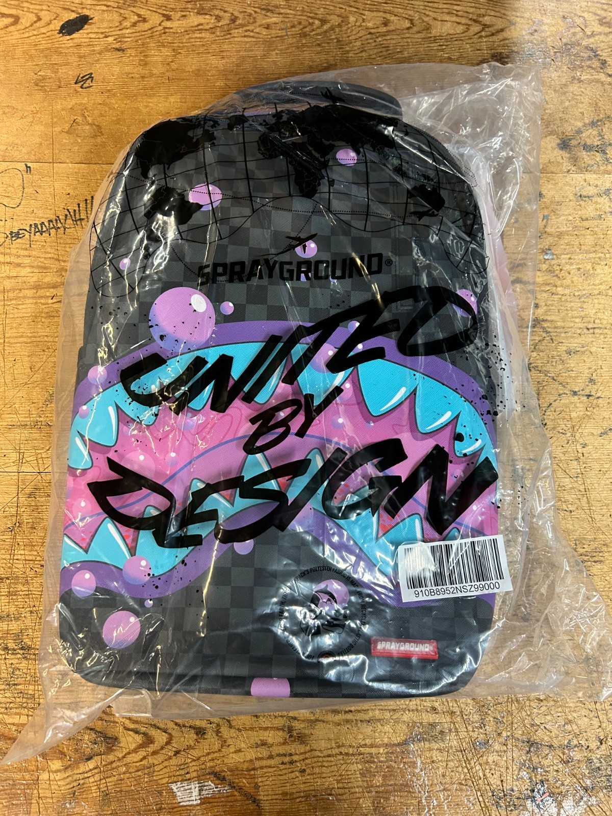 SPRAYGROUND PURPLE SLIME SHARK BACKPACK B8952 NEW IN BAG With TAGS