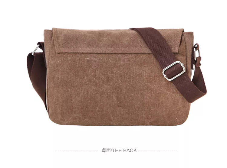 Men’s Canvas Cross Body Bag Messenger Shoulder Book Bags School Satchel Vintage