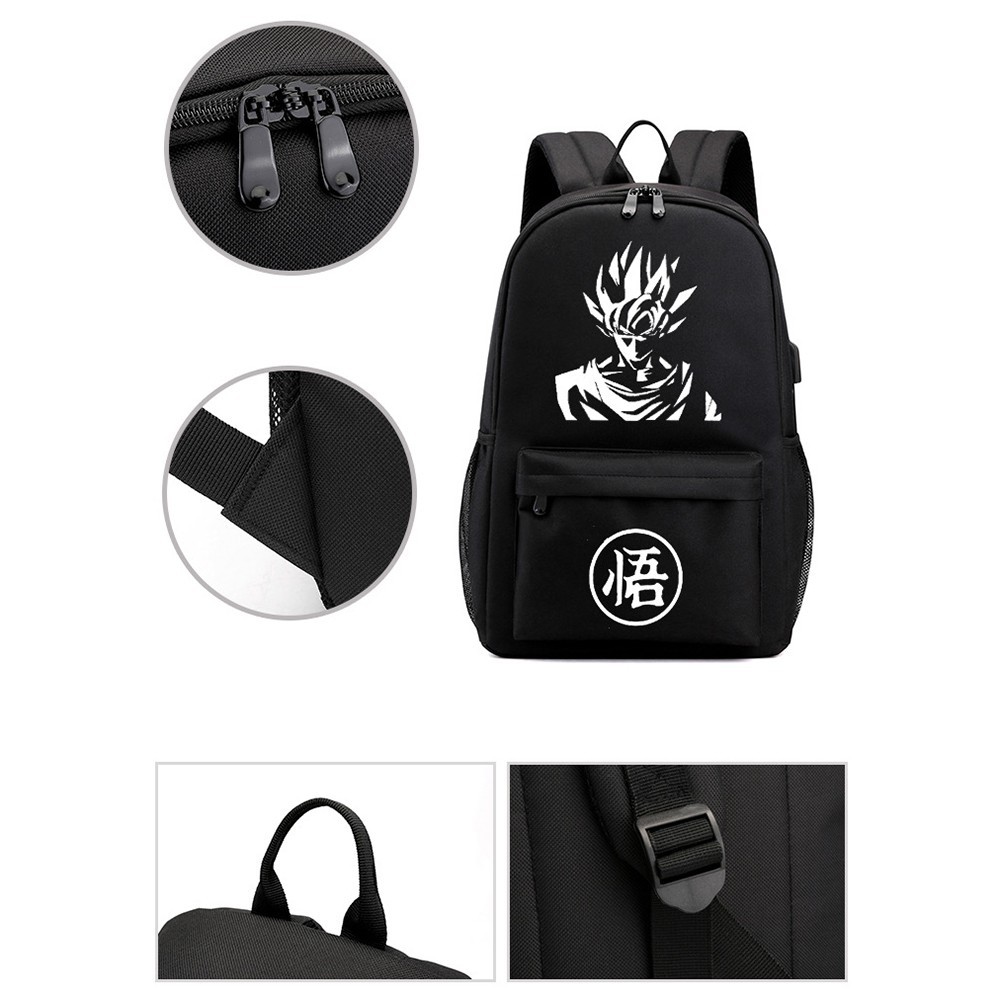 Dragon Ball Z Back to School Backpack Travel Outdoor Bags Goku Saiyan Luminous