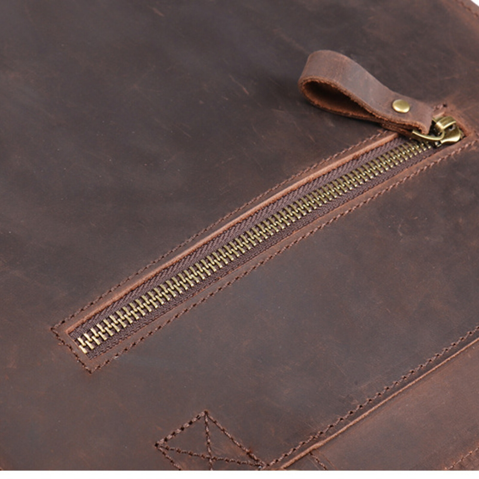Mens Leather Backpack Brown Laptop Bag Vintage Travel School Rucksack