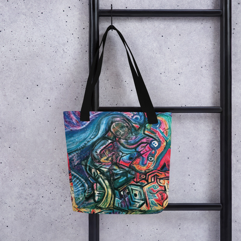 Pastel print designer pop art Tote bag