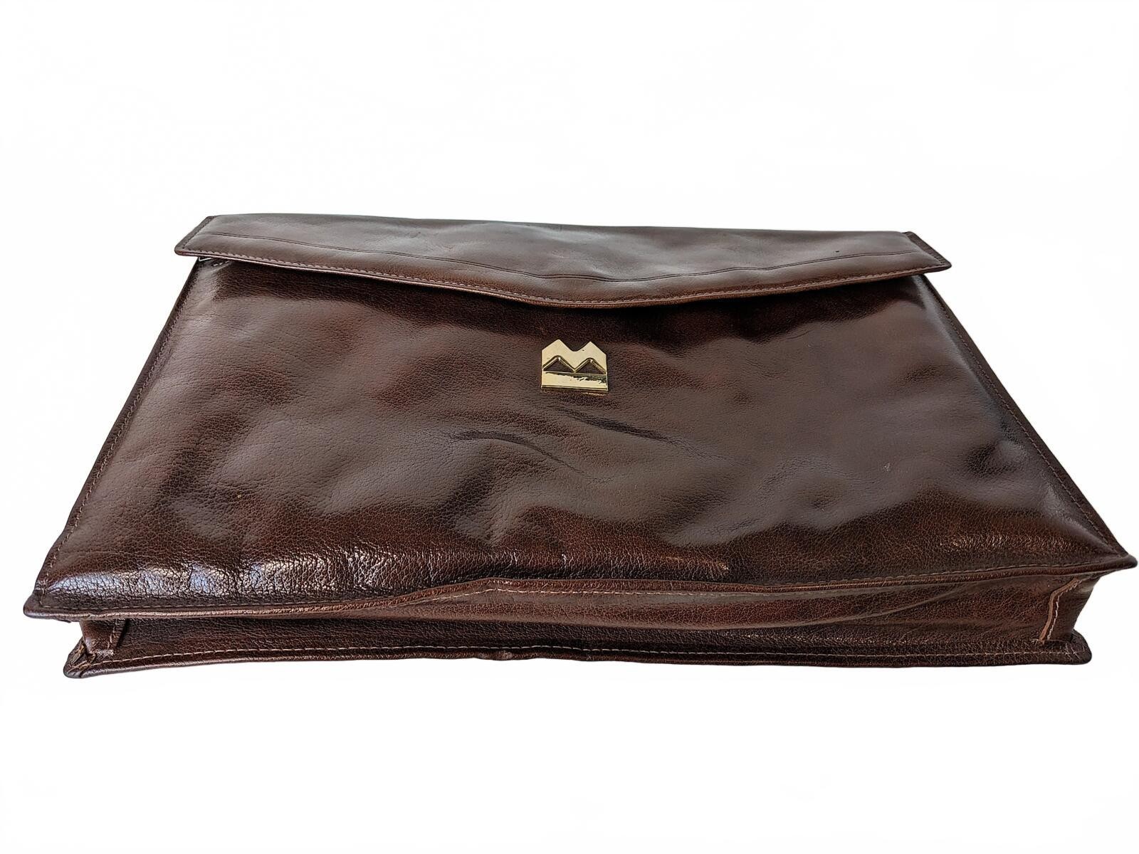Tilley Document Case Canada Calf Leather Laptop Portfolio