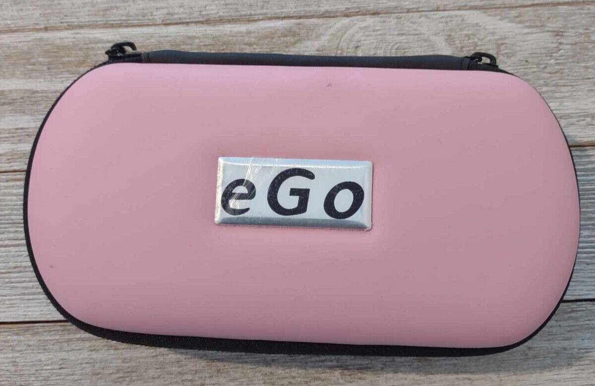 eGo Multi-Purpose Pink Zipper Hard Shell Storage Travel Case
