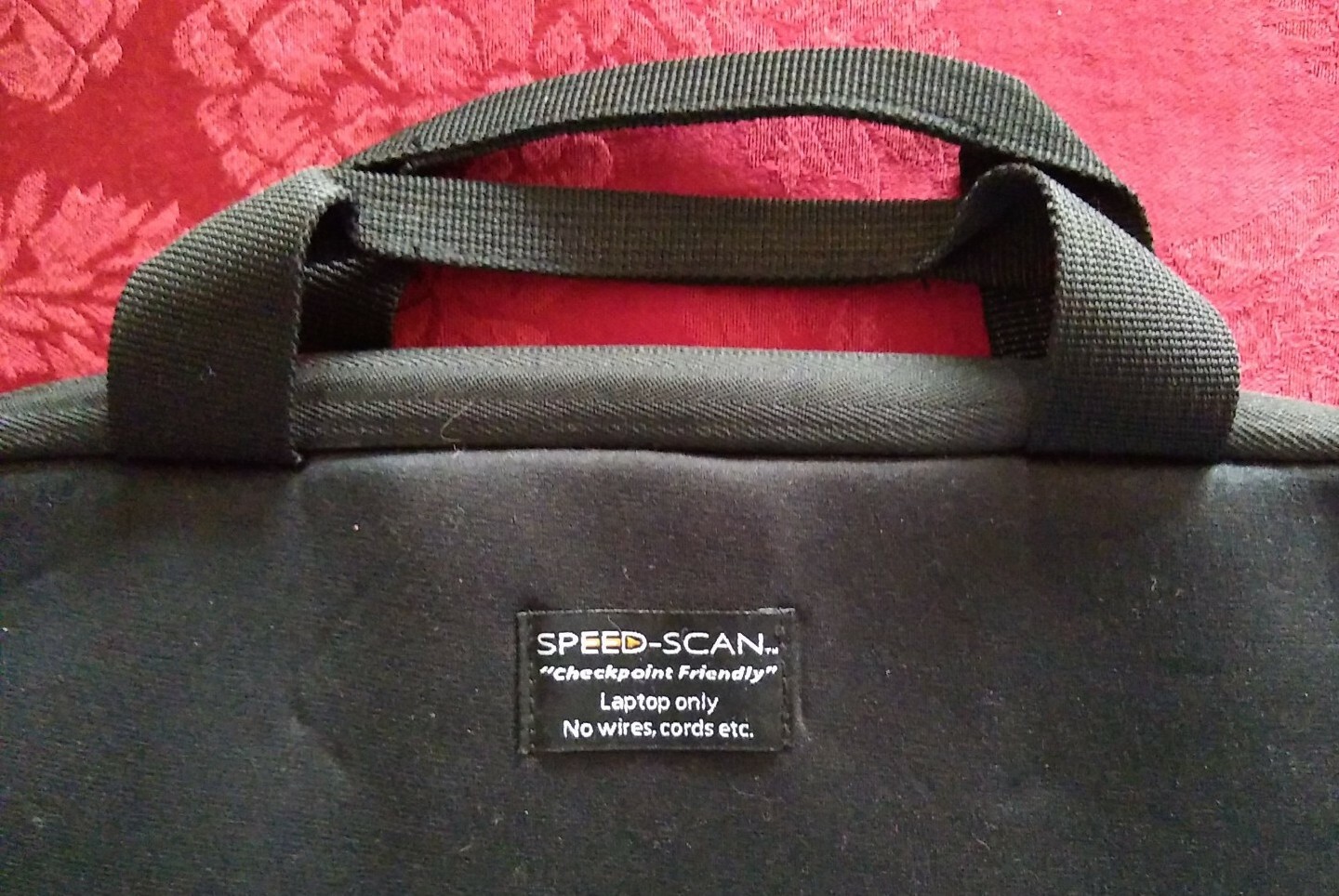 Pelle Studio SPEED-SCAN Checkpoint Friendly Laptop Padded Bag Briefcase BLACK