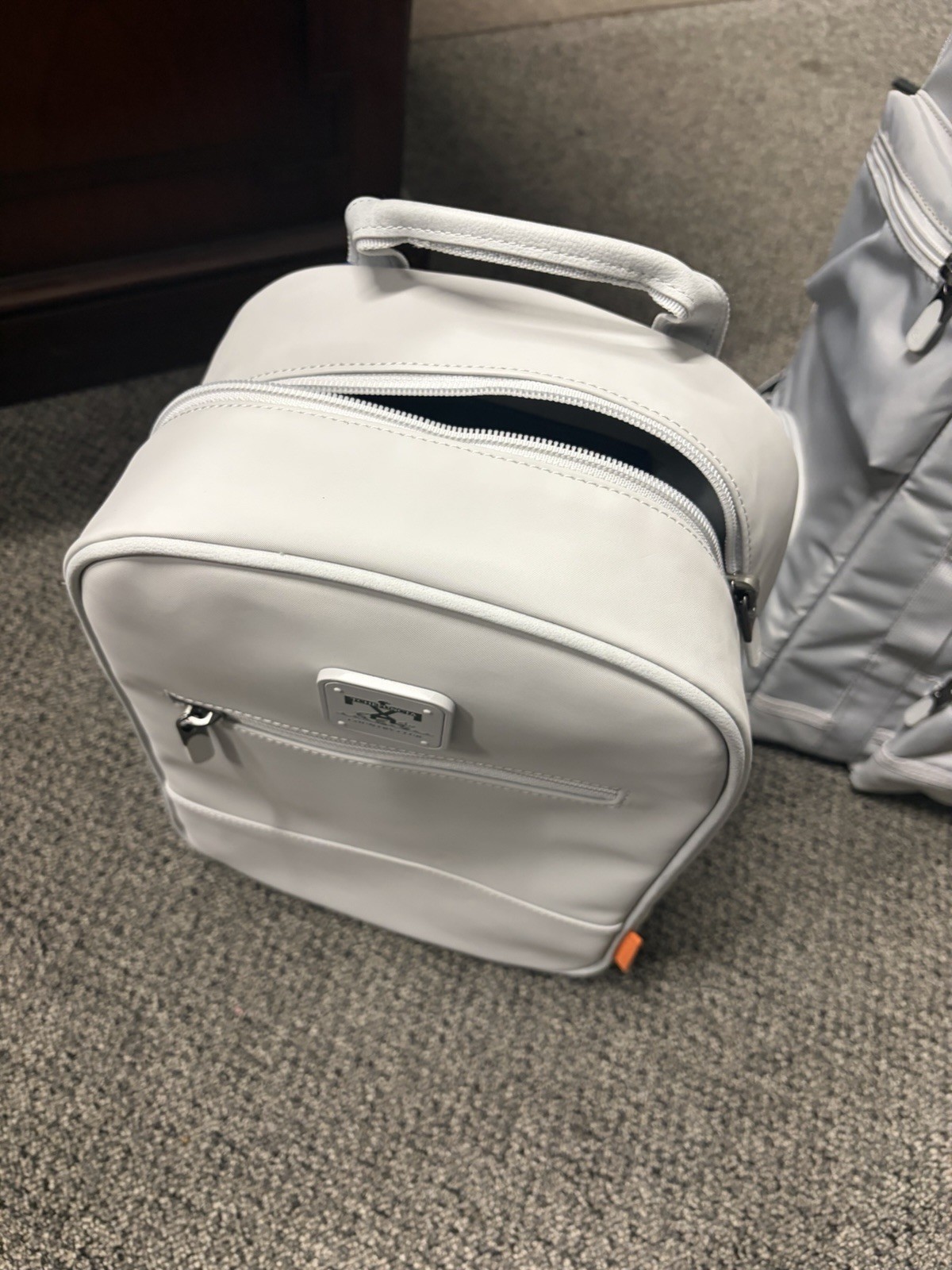 STITCH Birdie Golf Backpack Light Gray And Shoe Bag- Over $400 Retail Value!