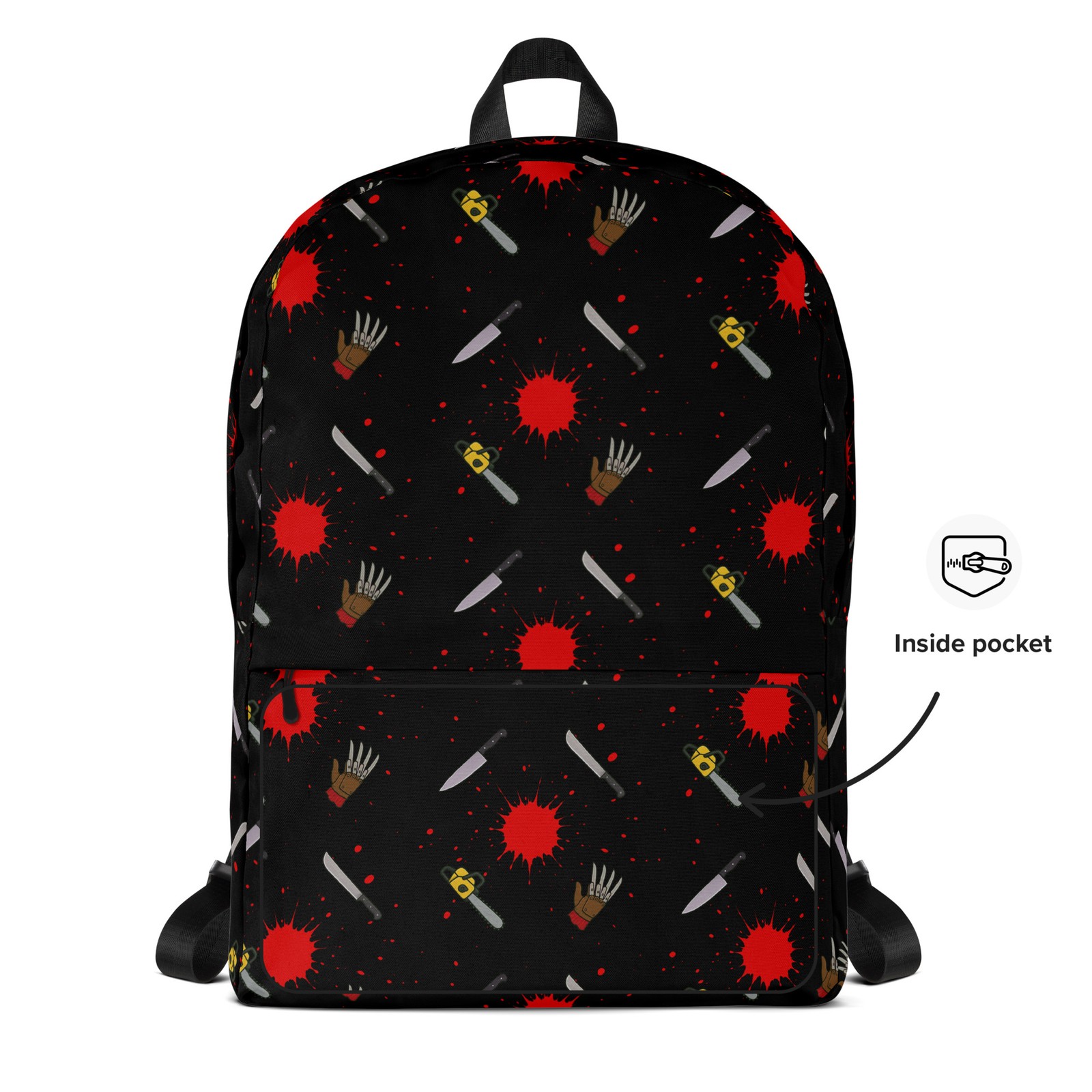 Horror Icon Weapons Backpack Blood Stained Halloween Bag Gothic Gift