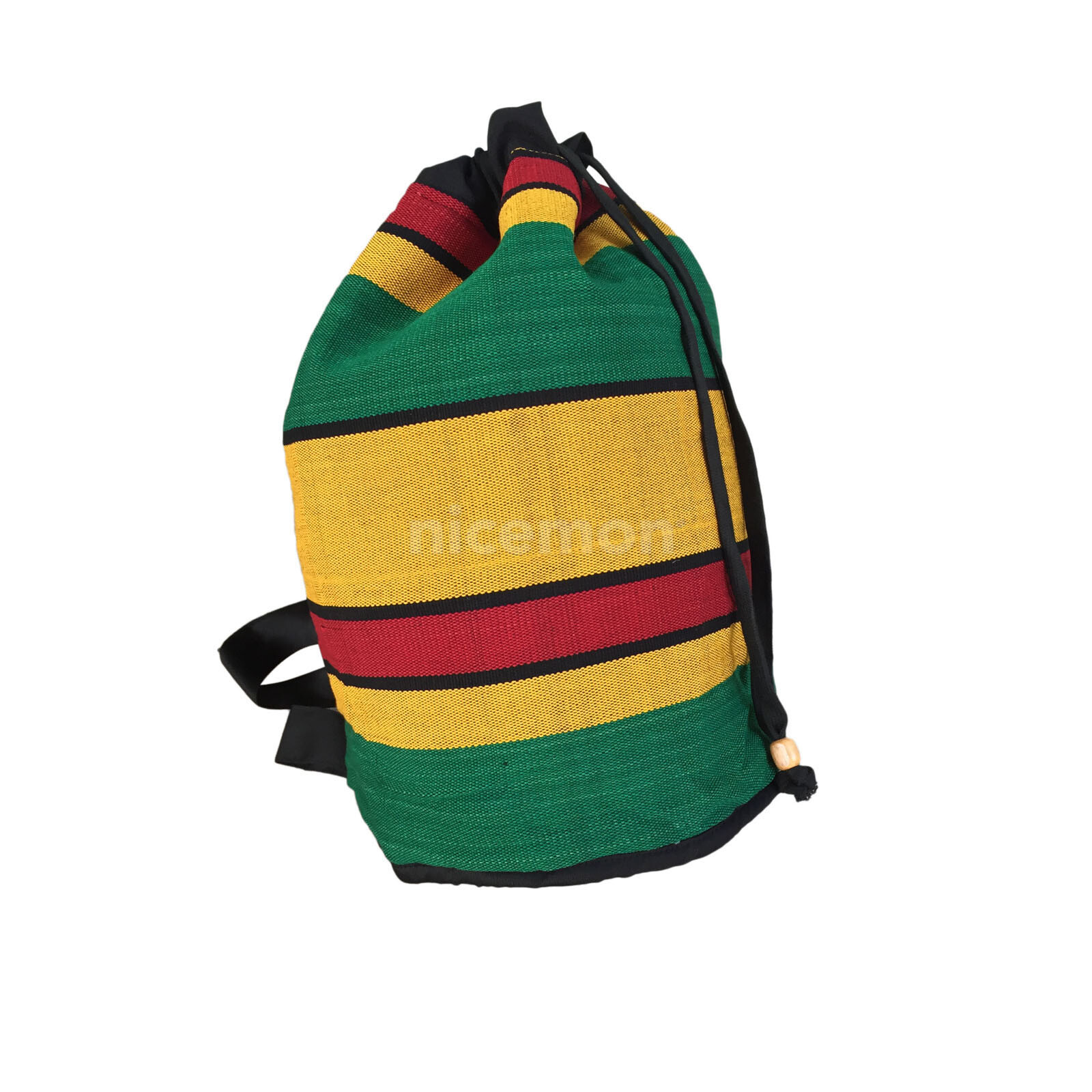 Reggae Cool Runnings Drawstring Backpack Sack Tote Bag Hippie Surfer Marley 18″