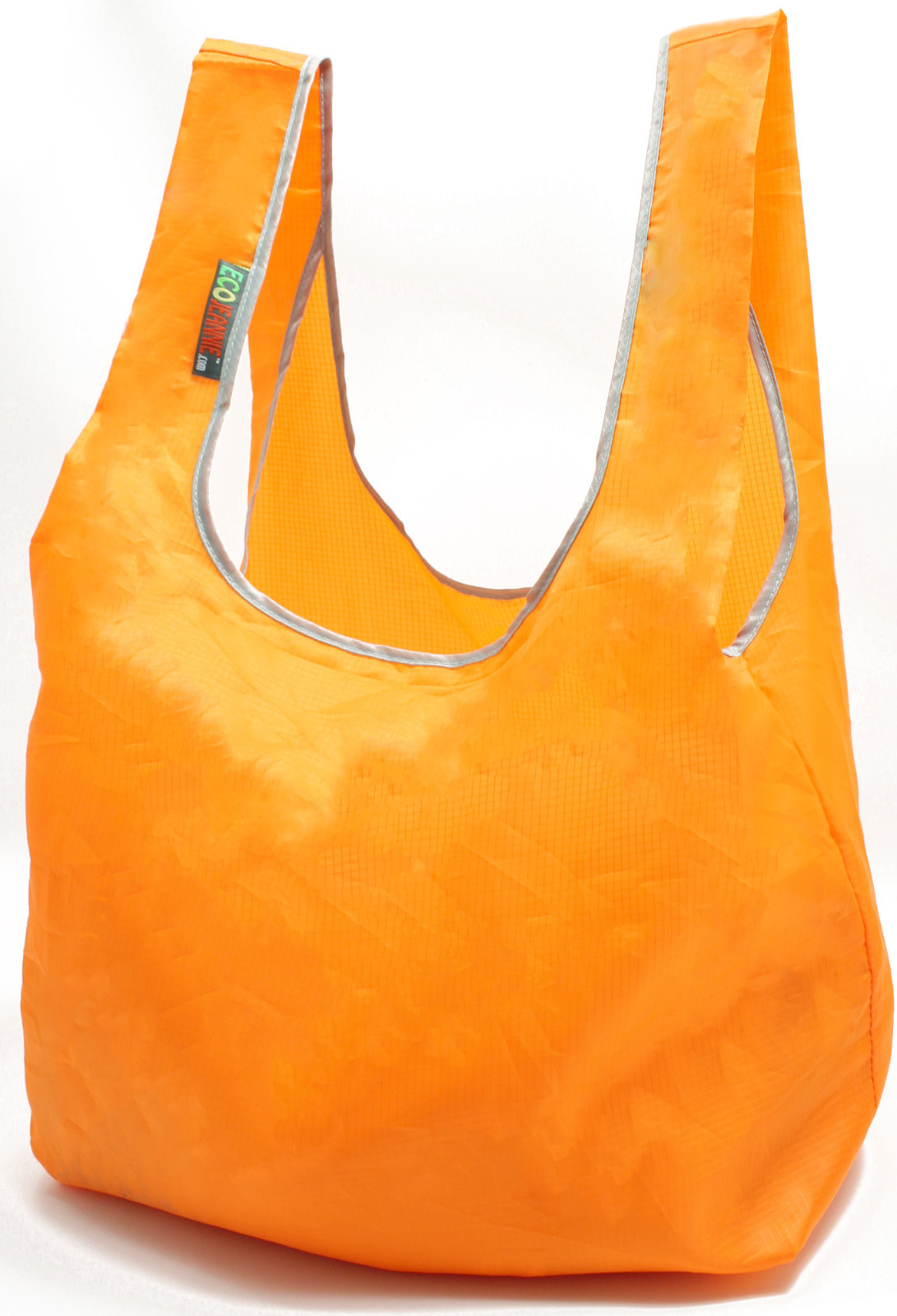 EcoJeannie 3 Pack Ripstop Nylon Foldable Super Strong Reusable Bag Grocery Tote