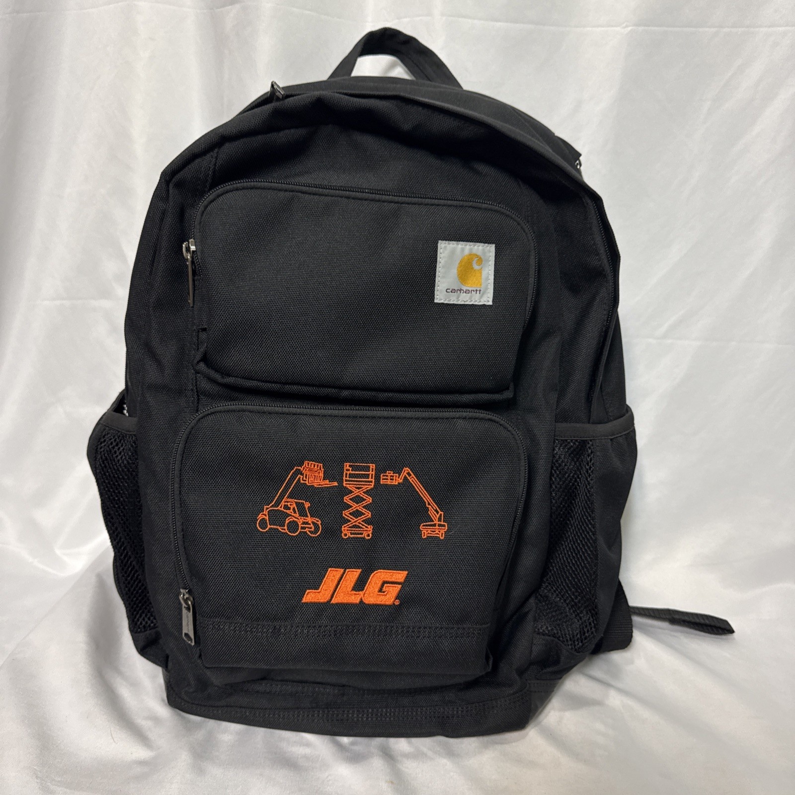 EUC Carhartt Black Foundry Series 28L Dual Compartment Backpack With JLG Logo