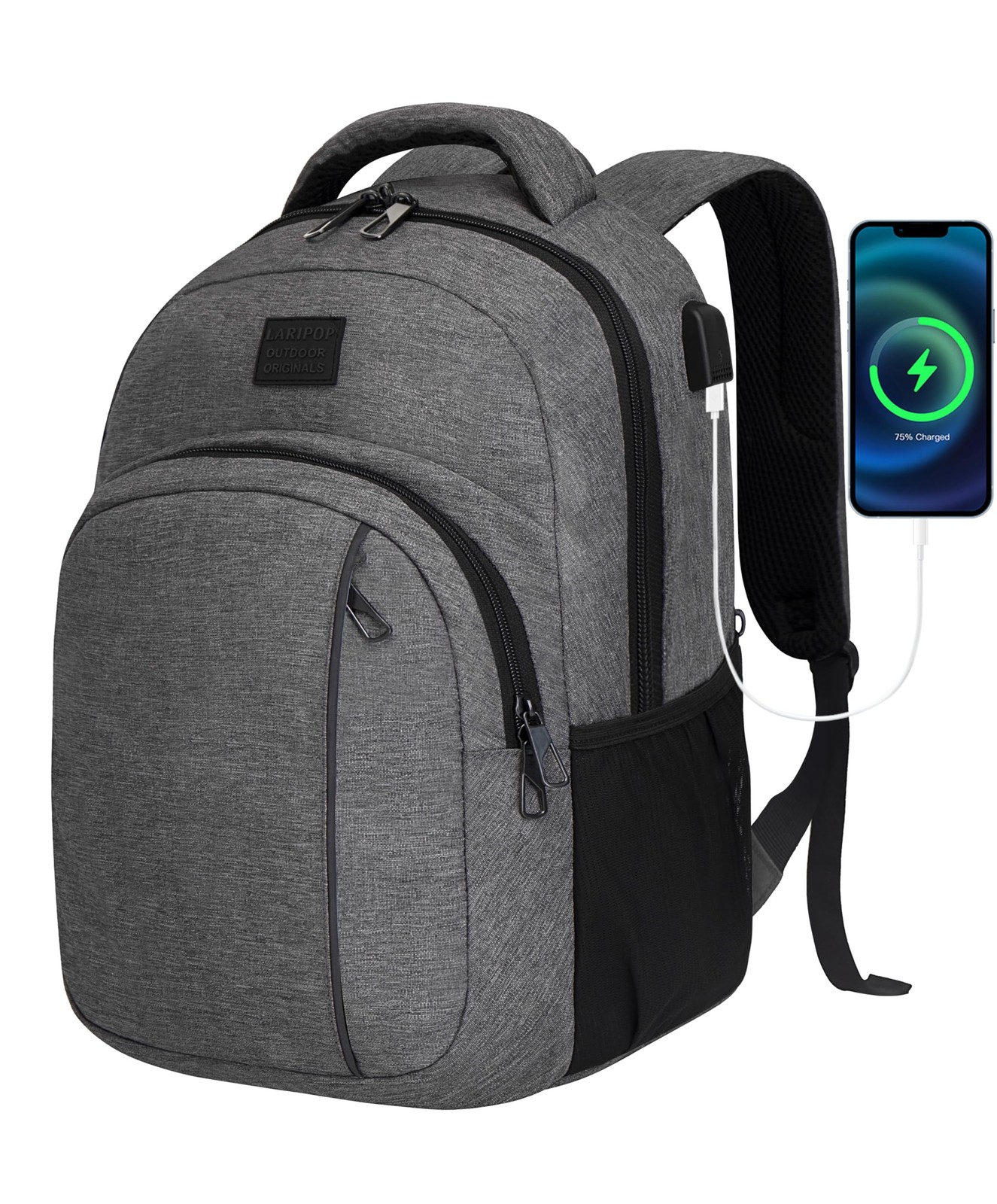 Carry On Backpack for Airplane, 15.6 Inch Laptop Backpack with USB Charging P…