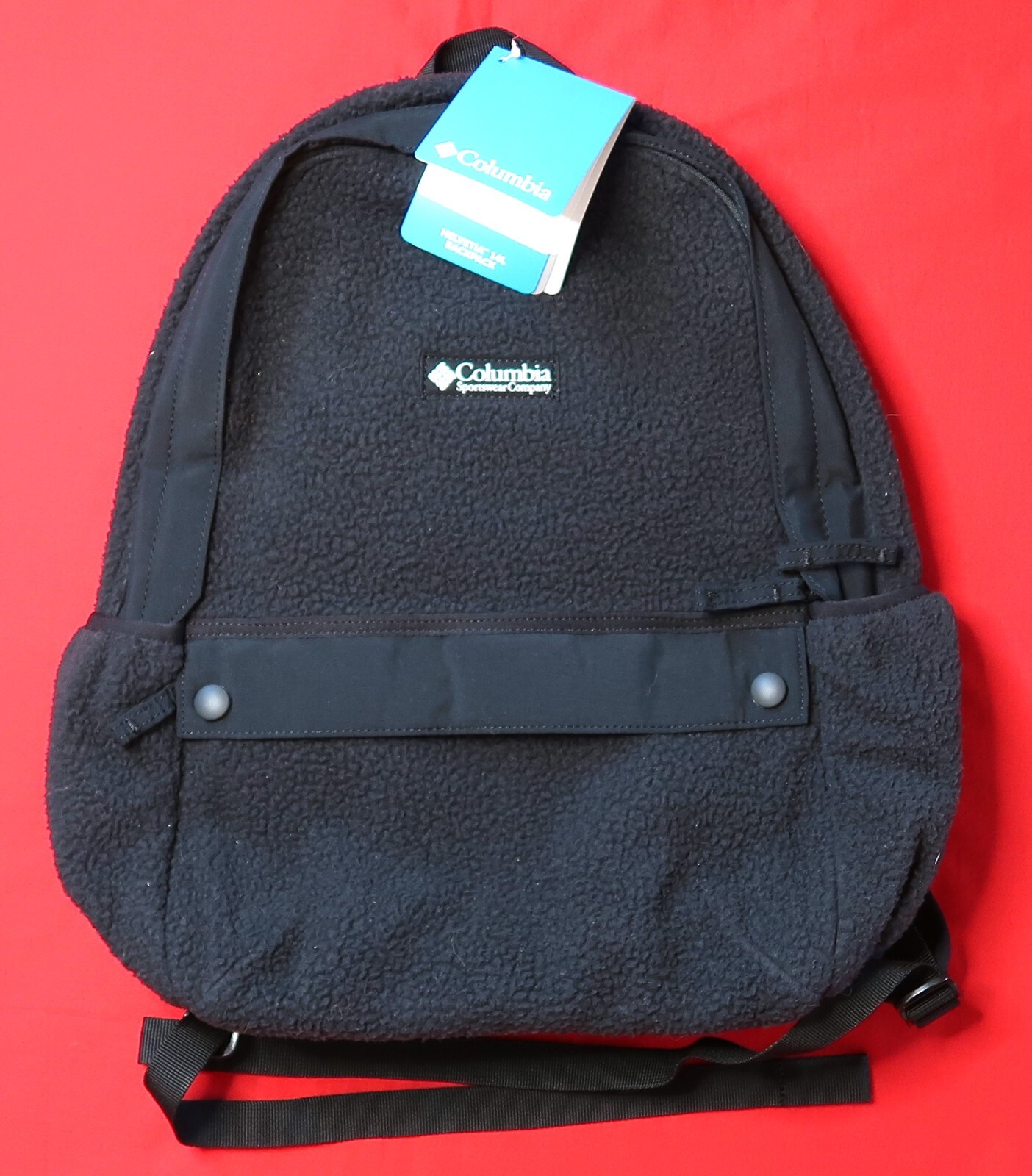 NWT Columbia Helvetia Black Fuzzy 14L Backpack