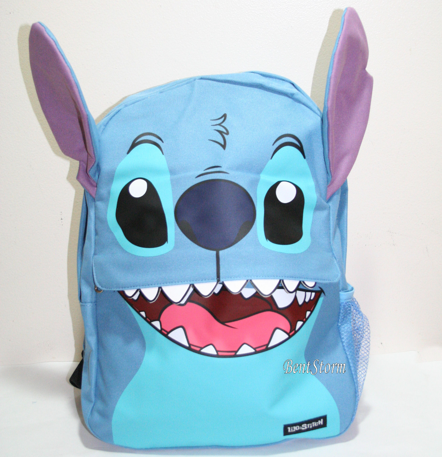 2016 Disney Loungefly Lilo & Stitch FACE Teeth Ears Backpack School Book Bag NEW