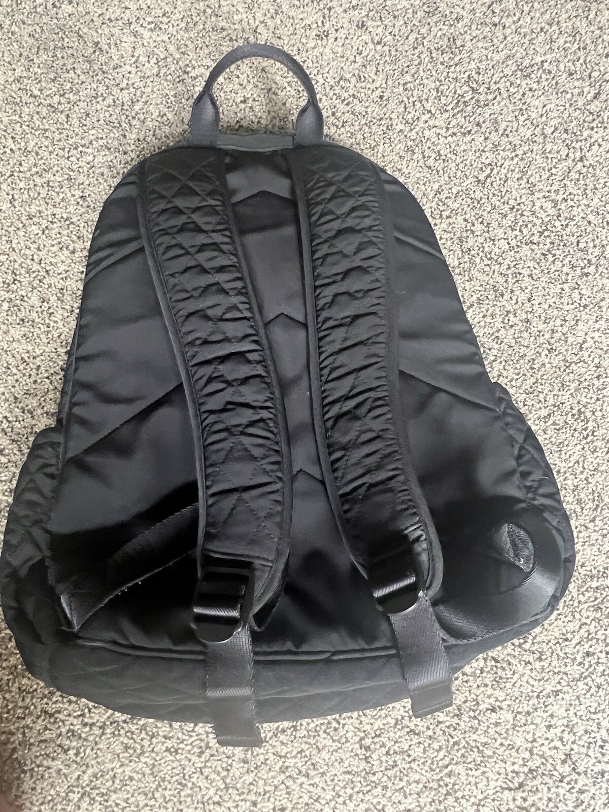 Vera Bradley Quilted Microfiber Backpack, Black
