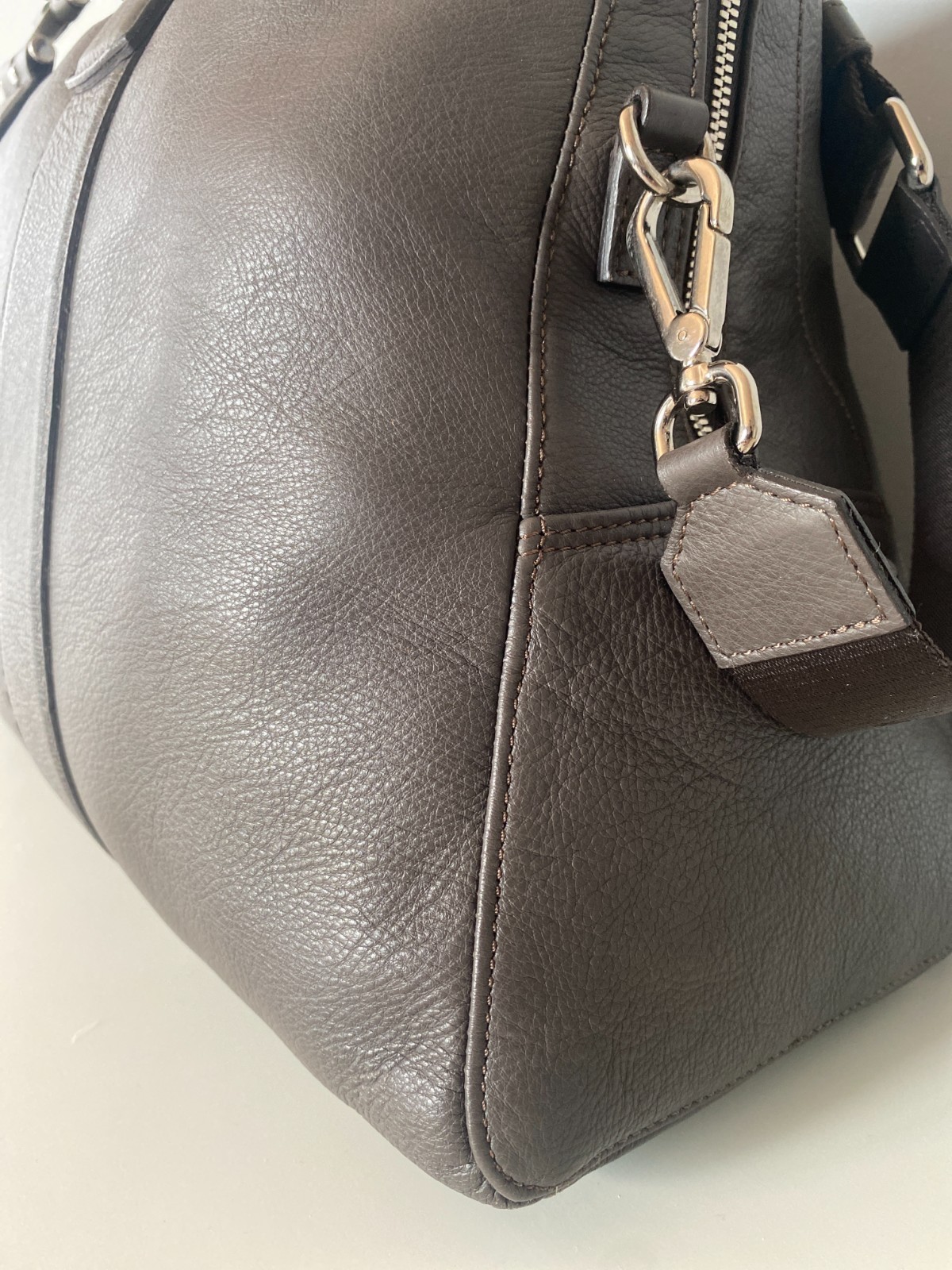 New Leather Testoni Brown Weekender Bag Italian Luxury Travel Duffel NWT
